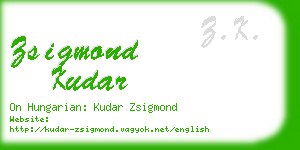 zsigmond kudar business card
